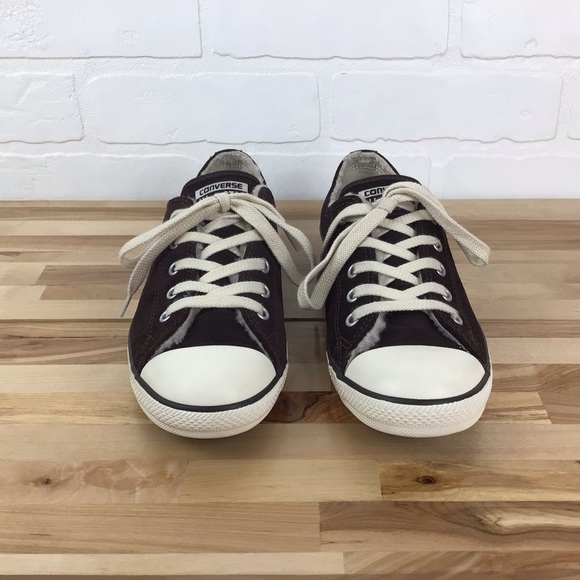 Converse suede sherpa lining All Star brown white sneakers sherpa size 8 - Picture 5 of 15